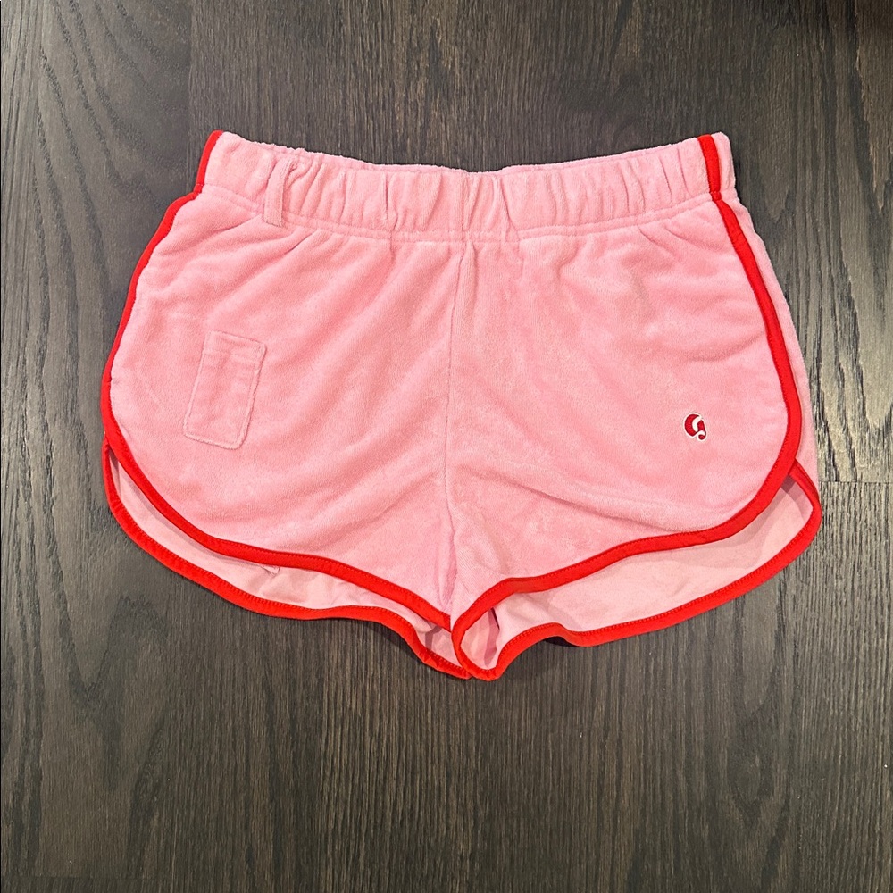 Glossier Pink and Red Athletic Shorts Size S
Limited Edition Sold out